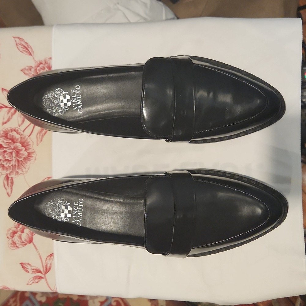 Vince Camuto Echika Leather Loafers